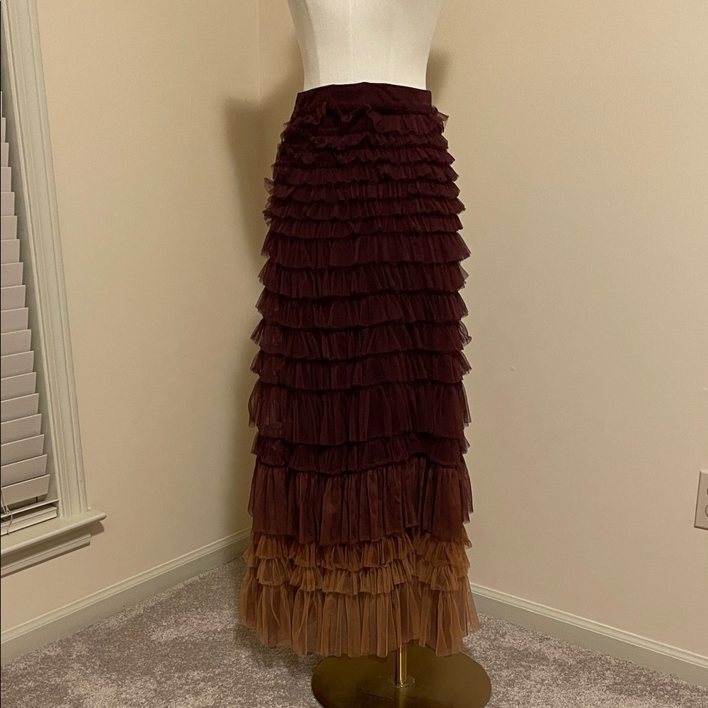 Anthropolgie let me be maxi skirt
